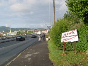 サンジャック橋を通ってスペインへ