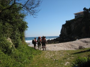 ブエルナ浜に出た
