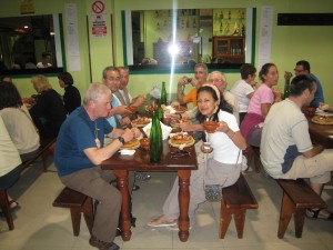 メリデでガリシア名物、プルポ・ラ・フェイラ(茹蛸料理)を食す