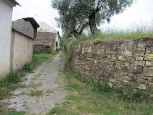 エスパーニャ 巡礼の道はこんな裏道のようなところも